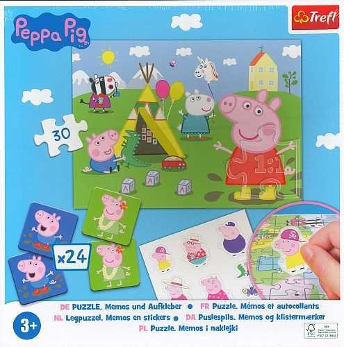 Świnka Peppa. Puzzle + memo