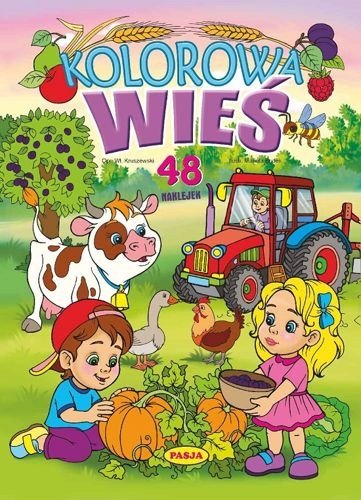 Kolorowa wieś. 48 naklejek, Włodzimierz Kruszewski, Mariola Budek