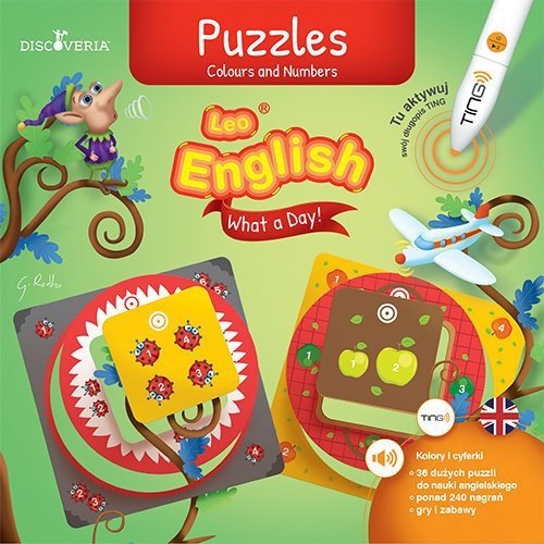 Ting. Leo English. Puzzles. Colours and numbers, Anna Caudle, Wilga