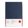 Prześcieradło jersey z gumką 180x200 cm z bawełny kolor granatowy 125 g/m2 Design 91 