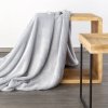 Koc z efektem 3D z wytłaczanym wzorem jodełki D91 Cindy5 170x210 cm Srebrny