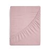 Prześcieradło jersey z gumką 160x200 cm z bawełny kolor pudrowy róż 125 g/m2 Design 91