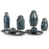 WAZON DEKORACYJNY TEO (02) FI 14 X 22 CM TURKUSOWY