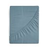 Prześcieradło jersey z gumką 220x200 cm z bawełny kolor niebieski 125 g/m2 Design 91 