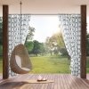 Zasłona zewnętrzna wodoodporna GARDEN 16 na szelkach 155 X 240cm Biały sznur