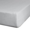 Prześcieradło jersey z gumką 140x200 cm z bawełny kolor srebrny 125 g/m2 Design 91 
