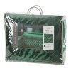 EUROFIRANY PREMIUM Narzuta KRISTIN 3 z miękkiego welwetu przeszywana w geometryczny wzór 220x240cm turkusowy
