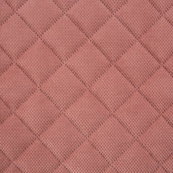 EUROFIRANY PREMIUM narzuta MILO z welwetu strukturalnego pikowana w geometryczny wzór metodą hot press 170x210 różowy