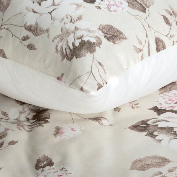 Pościel 22x200 cm bawełniana kolor beżowy, jasnobrązowy z wzorem kwiatowym styl romantyczny SPRING 45