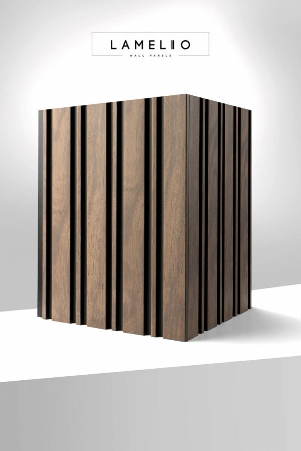 Lamele ścienne Milo 12,2cm x 270cm - Orzech Włoski - Lamelio