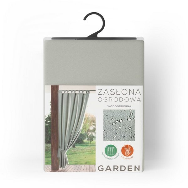 Zasłona zewnętrzna wodoodporna GARDEN na szelkach 155 X 240cm srebrny