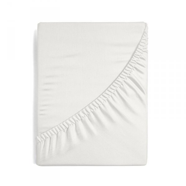 Prześcieradło jersey z gumką 120x200 cm z bawełny kolor kremowy 125 g/m2 Design 91