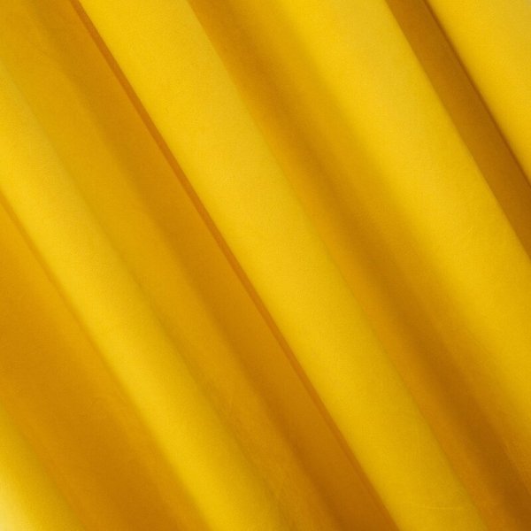 PIERRE CARDIN zasłona SIBEL z miękkiego i delikatnego welwetu, 140x270cm musztardowa 