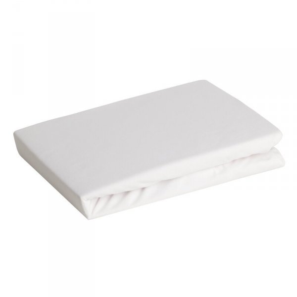 Prześcieradło jersey z gumką 160x200 cm z bawełny kolor kremowy 125 g/m2 Design 91