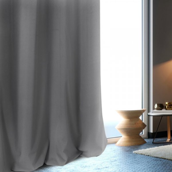 ZASŁONA GOTOWA MILO 140 X 250 CM STALOWY