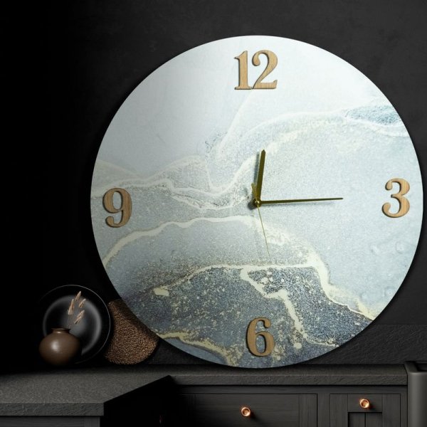 Dekoracyjny zegar ścienny w stylu nowoczesnym 