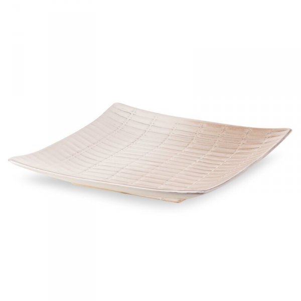 PATERA DEKORACYJNA EDNA (02) 27 X 27 X 5 CM KREMOWY