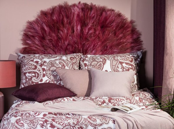 Pościel Eco-Bawełna Terra Collection Avinion 4 Bordowa 200x220