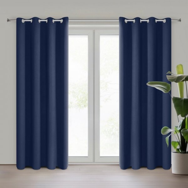 ZASŁONA GOTOWA D91 PARISA 140 X 250 CM GRANATOWY