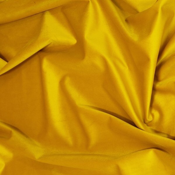 PIERRE CARDIN zasłona SIBEL z miękkiego i delikatnego welwetu, 140x270cm musztardowa 