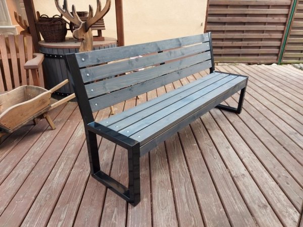 Meble ogrodowe, parkowe, tarasowe, na plac zabaw,  LOFT BIG XXXL ZO CERTYFIKAT 212 cm