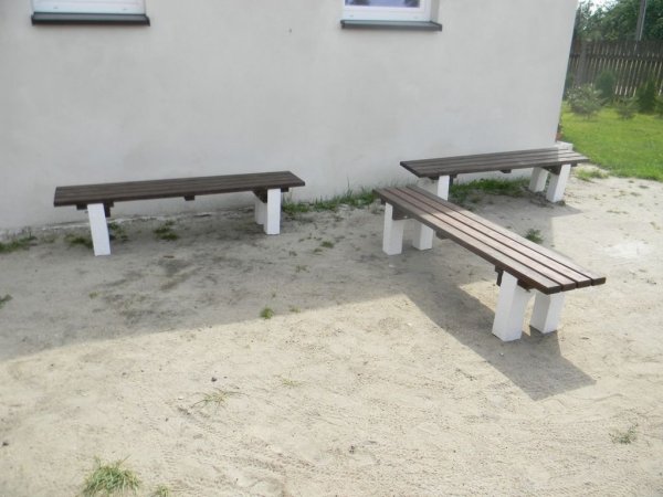 Ławka betonowa bez oparcia do postawienia