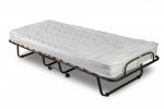 Komfortowe Łóżko składane na kółkach 80x190 COMO z materacem Premium o grubości ok. 13 cm i pokrowcem 