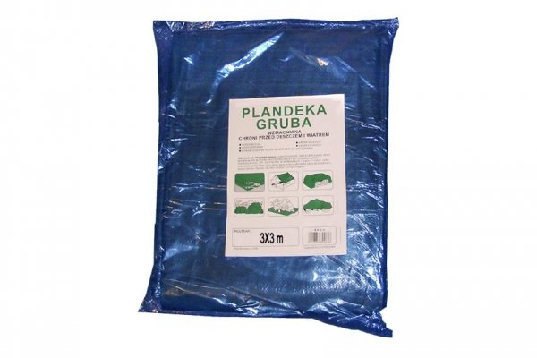 Plandeka uniwersalna, 70 gr/m2 wymiar  3 x 3 m 