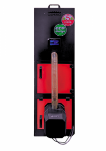 Camino 4 ULTRA SLIM żeliwny kocioł na pellet z podajnikiem o mocy 10 KW ecoTOUCH 920 TOUCH T4 EcoDesign 