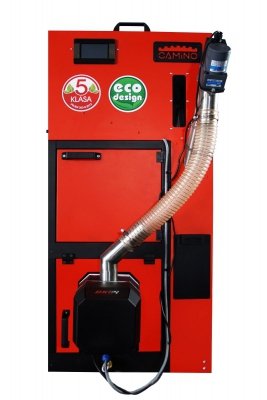 Camino 4 SLIM żeliwny kocioł na pellet z podajnikiem o mocy 17 KW ecoTOUCH 860  TOUCH T4