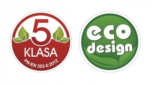 Camino 4 SLIM żeliwny kocioł na pellet z podajnikiem o mocy 12 KW ecoMax 920 simTOUCH ST4 Seperate  