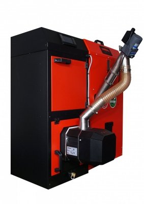 Camino 4 żeliwny kocioł na pellet z podajnikiem o mocy 12 KW ecoMax 860 simTOUCH ST4 Seperate