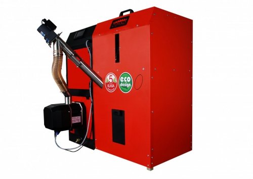 Camino 4 żeliwny kocioł na pellet z podajnikiem o mocy 12kW ecoTOUCH920 TOUCH T4 Separate