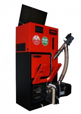 Camino 4 SLIM żeliwny kocioł na pellet z podajnikiem o mocy 12 KW ecoTOUCH 860  TOUCH T4 