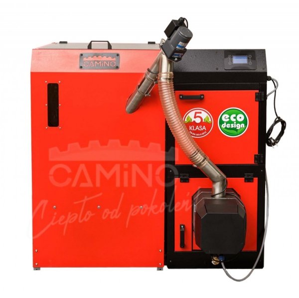 Camino 4 żeliwny kocioł na pellet z podajnikiem o mocy 15 KW ecoMax 920 simTOUCH ST4 Seperate