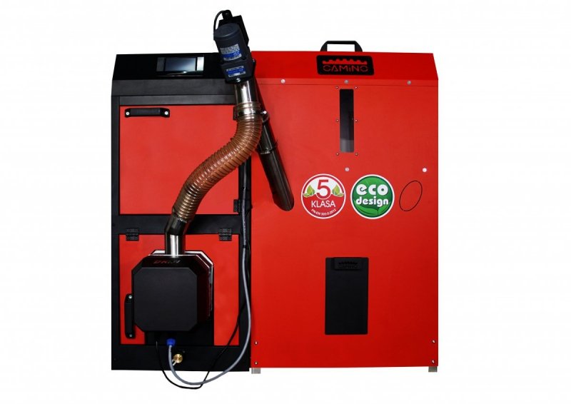 Camino 4 żeliwny kocioł na pellet z podajnikiem o mocy 10 KW ecoMax 860 simTOUCH ST4 Seperate