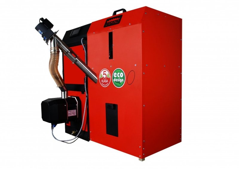 Camino 4 żeliwny kocioł na pellet z podajnikiem o mocy 15 KW ecoMax 920 simTOUCH ST4 Seperate