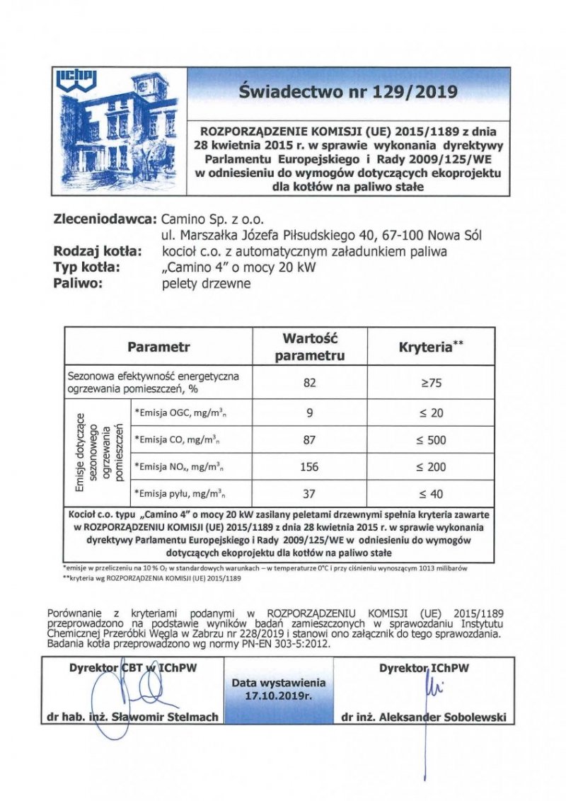 Camino 4 Slim - żeliwny kocioł na pellet z podajnikiem o mocy 20 KW EcoMax 920 simTOUCH ST4 Seperate