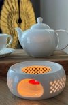 PODGRZEWACZ CERAMICZNY DO DZBANKA podstawka pod czajnik TEALIGHT 