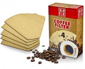 Filtry papierowe do kawy ekspresu rozmiar 4 100szt