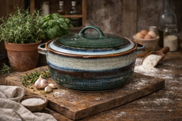 FORMA garnek do pieczenia chleba naczynie żaroodporne WAZA DO ZUPY 1,5l