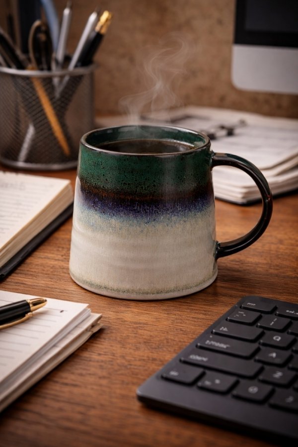 KUBEK CERAMICZNY duży 400ml do kawy herbaty czekolady 