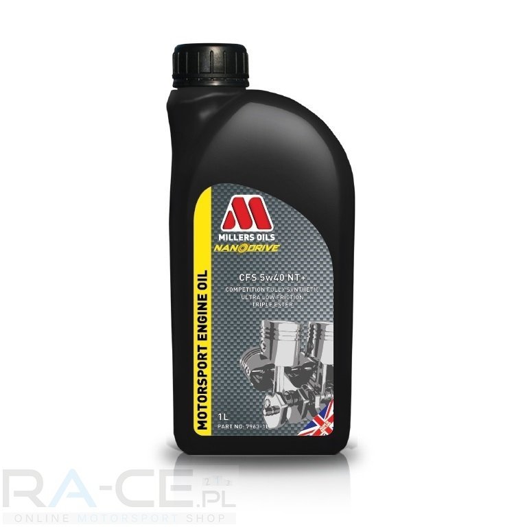 Olej silnikowy Millers Motorsport CFS 5W40 NT+, 1 litr