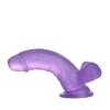 DILDO 6’’ JELLY STUDS FIOLETOWE