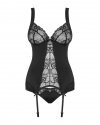Obsessive gorset czarny z figami Heartina L/XL