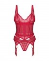 Obsessive komplet bielizny Cupide Desir gorset i stringi S/M