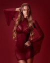 Promees Mara Burgundy sukienka XS/S