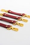 Zestaw czerwonych skórzanych akcesoriów Upko Leather Kinky Tools Set Red
