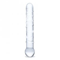 Proste szklane dildo Glas Callisto Clear Glass Dildo