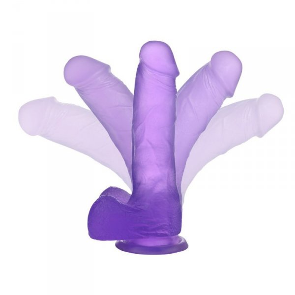 DILDO 7’’ JELLY STUDS RÓŻOWE